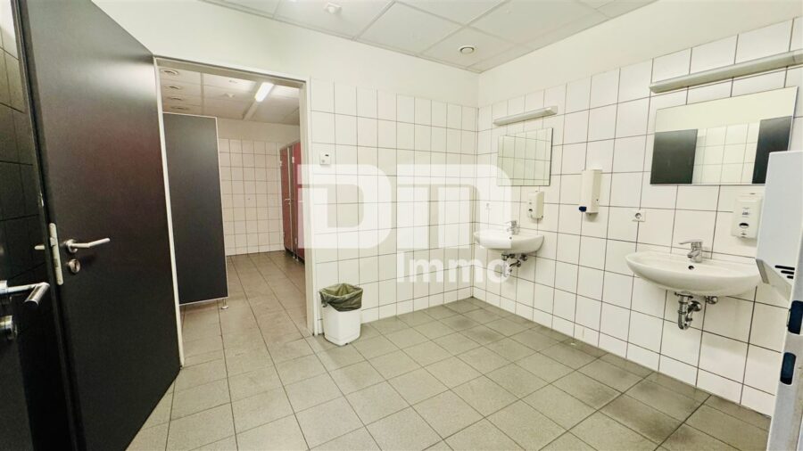 Gewerbeensemble Produktionshallen + Bürogebäude und umfangreiche Freiflächen - Mitarbeiter WCs